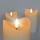 SADA 3x LED Sviečka z prírodného vosku LED/3xAAA/teplá biela