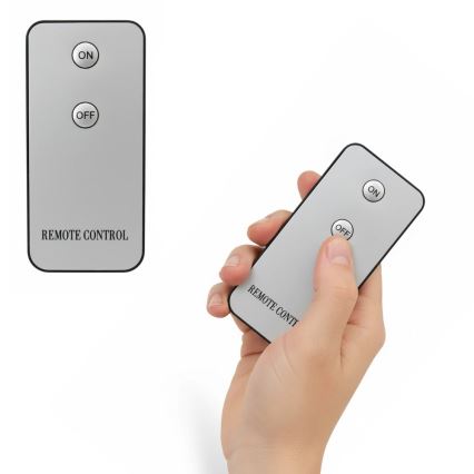 SADA 3x LED sviečok BRILLO LED/2xAA čierna + diaľkové ovládanie