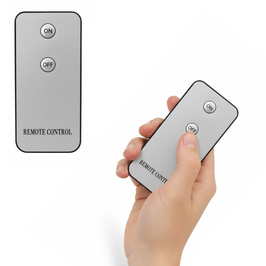 SADA 3x LED sviečok BRILLO LED/2xAA čierna + diaľkové ovládanie