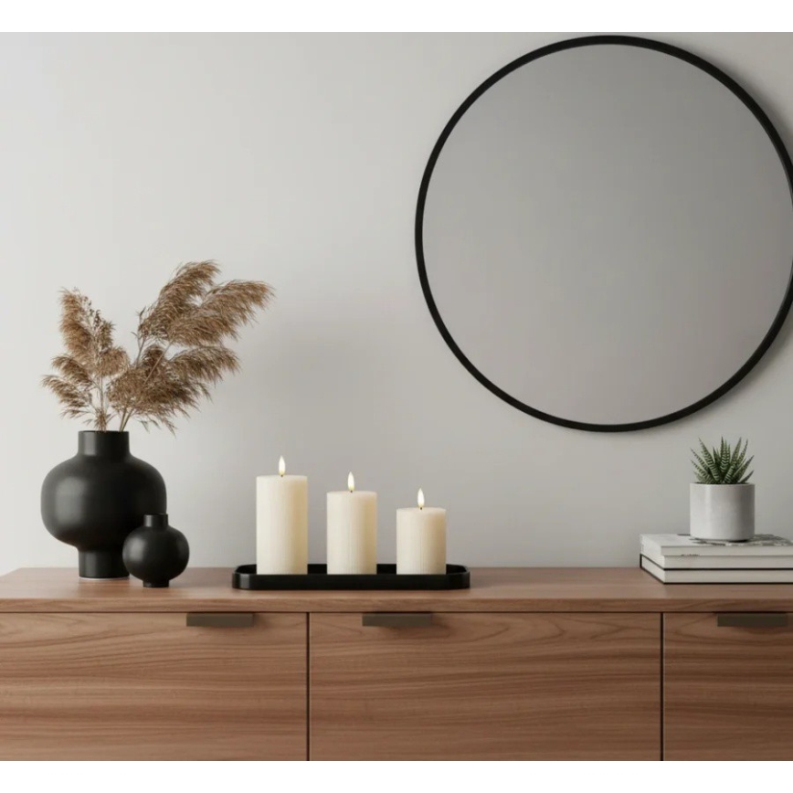 SADA 3x LED sviečok BRILLO LED/3xAAA krémová + diaľkové ovládanie