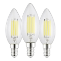SADA 3x LED žiaroviek VINTAGE C35 E14/2,2W/230V 2700K - Eglo 110439