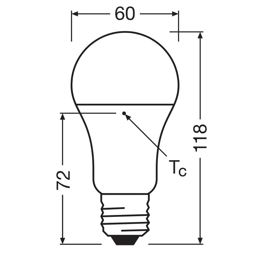 SADA 3x LED žiaroviek z recyklovaného plastu A100 E27/14W/230V 2700K - Osram