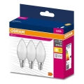 SADA 3x LED Žiarovka B38 E14/4,9W/230V 3000K - Osram