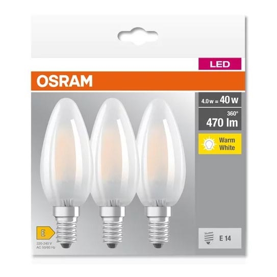 SADA 3x LED Žiarovka B40 E14/4W/230V 2700K - Osram