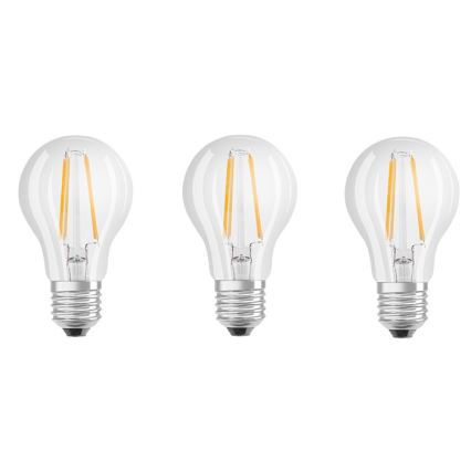 SADA 3x LED Žiarovka BASE E27/6W/230V 4000K – Osram