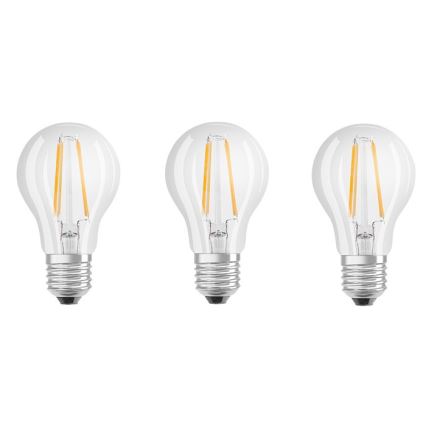 SADA 3x LED Žiarovka BASE VINTAGE E27/6,5W/230V 4000K – Osram