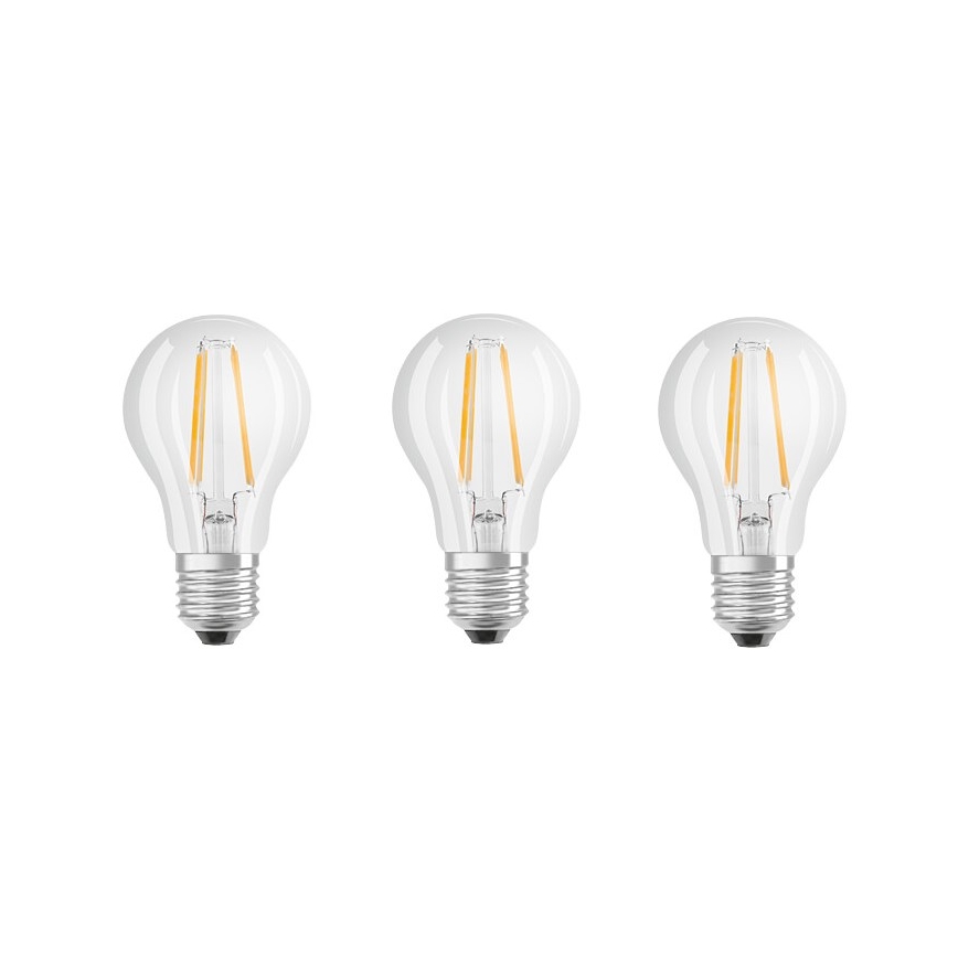 SADA 3x LED Žiarovka BASE E27/6W/230V 4000K – Osram