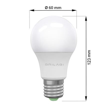 SADA 3x LED Žiarovka ECOLINE A60 E27/15W/230V 6500K - Brilagi