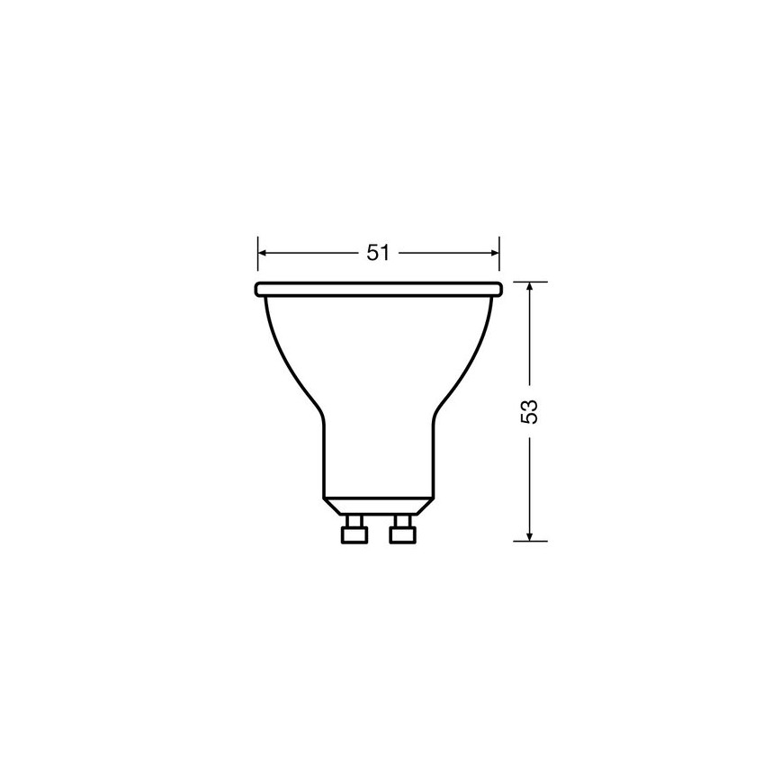 SADA 3x LED Žiarovka PAR16 GU10/2,6W/230V 2700K - Osram