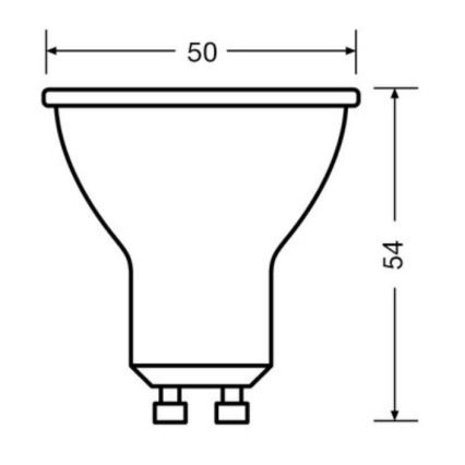 SADA 3x LED Žiarovka PAR16 GU10/6,9W/230V 4000K - Osram