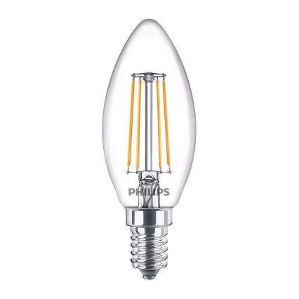 SADA 3x LED Žiarovka Philips B35 E14/4,3W/230V 2700K