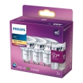 SADA 3x LED Žiarovka Philips GU10/4,6W/230V 2700K
