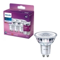SADA 3x LED Žiarovka Philips PAR16 GU10/3,5W/230V 4000K