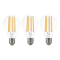 SADA 3x LED Žiarovka VINTAGE A60 E27/9W/230V 3000K - Brilagi