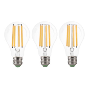 SADA 3x LED Žiarovka VINTAGE A60 E27/9W/230V 3000K - Brilagi