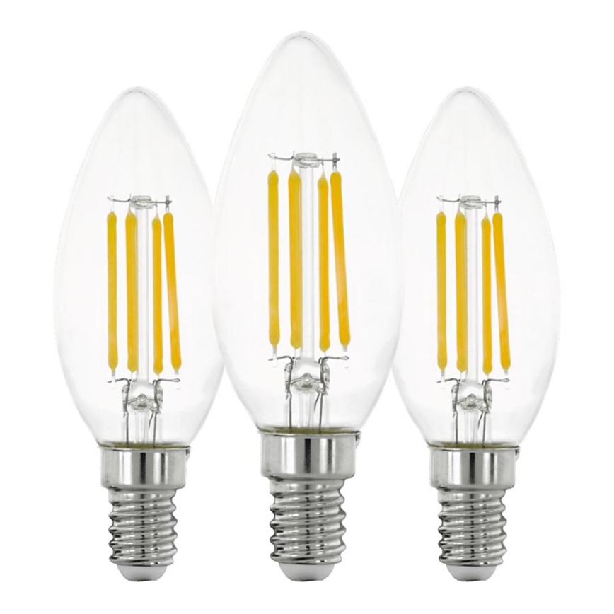 SADA 3x LED Žiarovka VINTAGE C35 E14/7W/230V 2700K - Eglo 110304