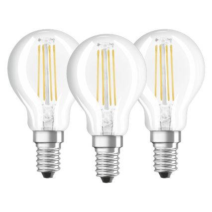 SADA 3x LED Žiarovka P40 E14/4W/230V 2700K - Osram