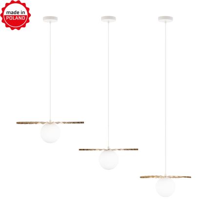 SADA 3x luster na lanku SUNPLISS 1xG9/10W/230V zlatá/krémová
