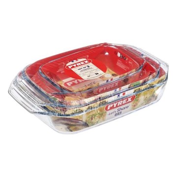 SADA 3x pekáčov PYREX 1,4/3/4 l
