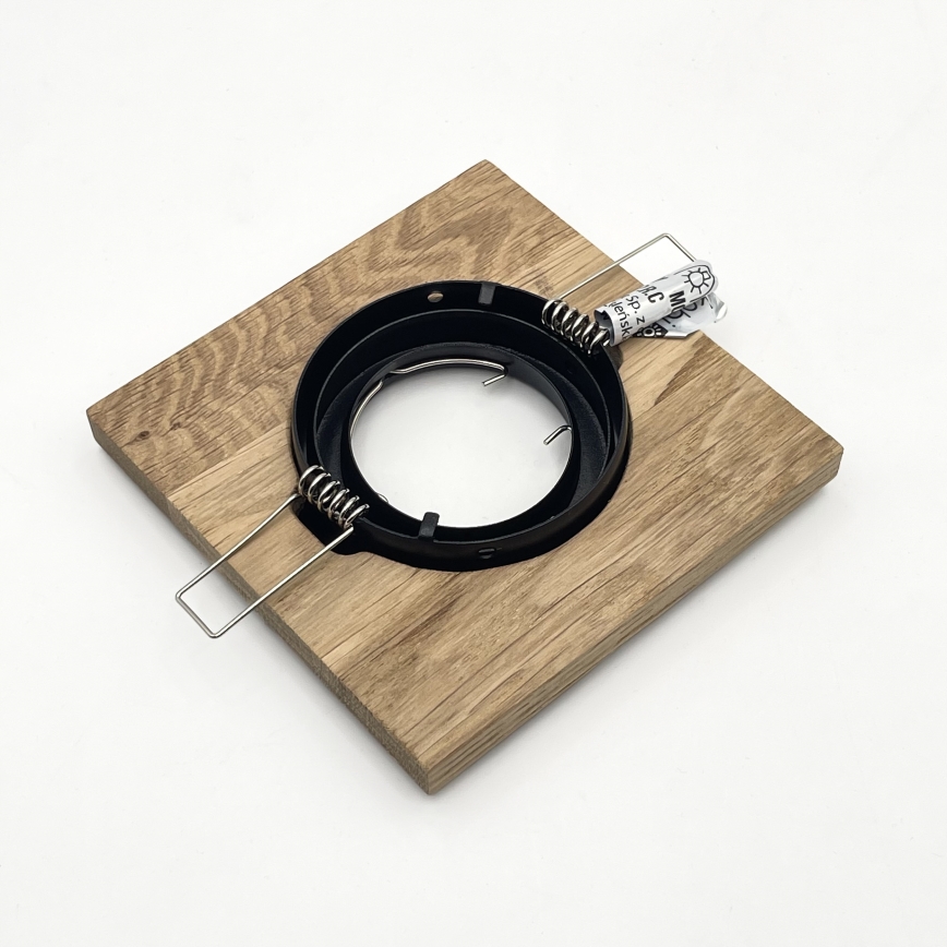 SADA 3x Podhľadové svietidlo TOBBY 1xG9/20W/230V 11,5x11,5 cm dub/čierna