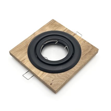 SADA 3x Podhľadové svietidlo TOBBY 1xG9/20W/230V 11,5x11,5 cm dub/čierna
