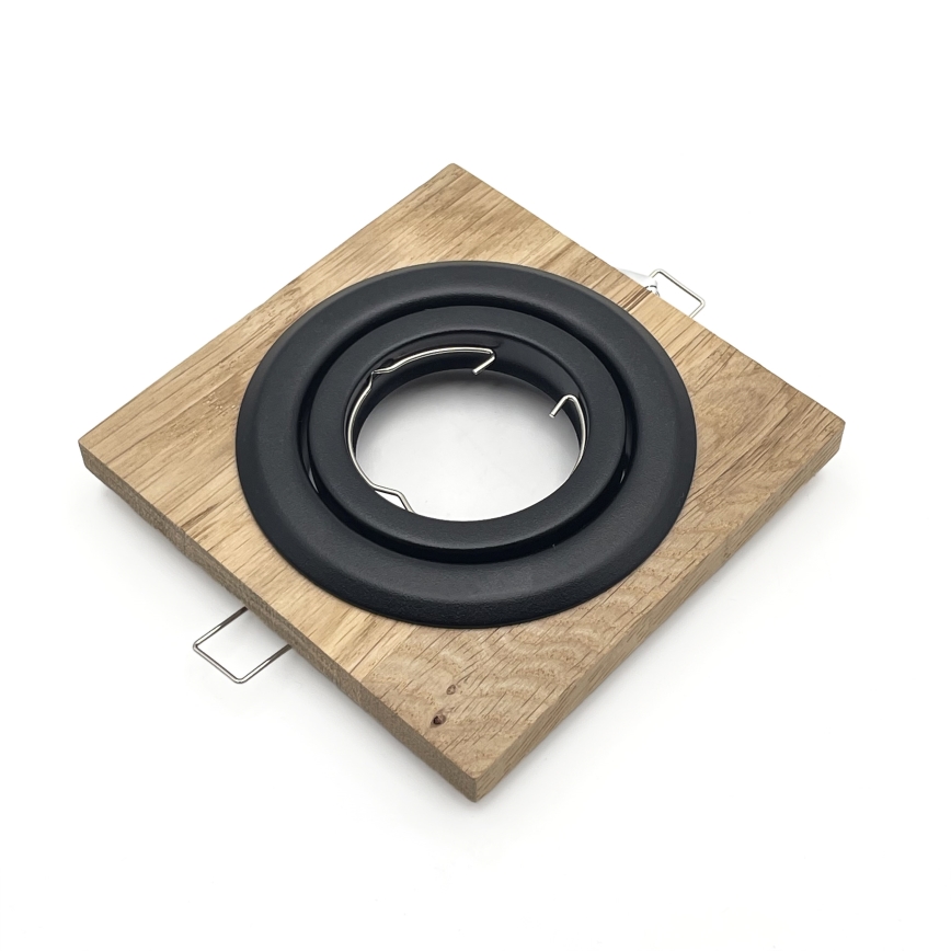 SADA 3x Podhľadové svietidlo TOBBY 1xG9/20W/230V 11,5x11,5 cm dub/čierna