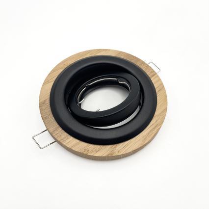 SADA 3x Podhľadové svietidlo TOBBY 1xG9/20W/230V pr. 11,5 cm dub/čierna