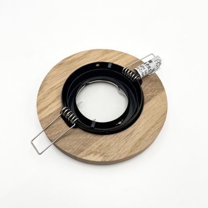 SADA 3x Podhľadové svietidlo TOBBY 1xG9/20W/230V pr. 11,5 cm dub/čierna