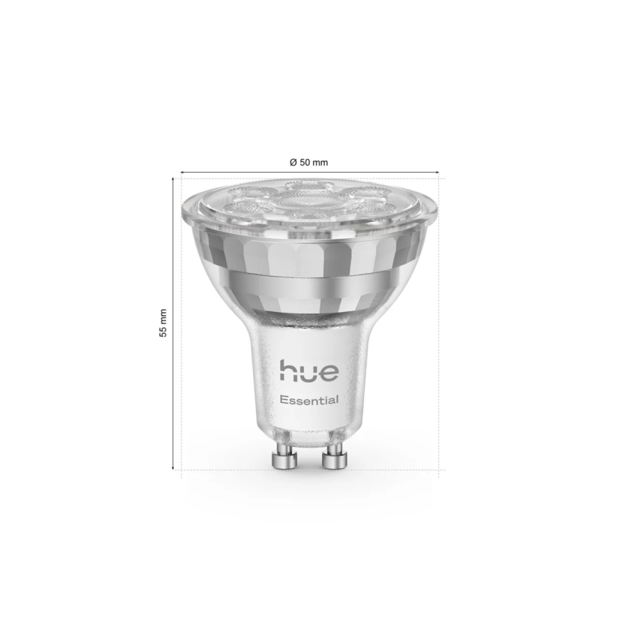 Sada 3x stmievateľných LED žiaroviek Philips Hue White And Color Ambiance Essential GU10/4,7W/230V 2200-6500K