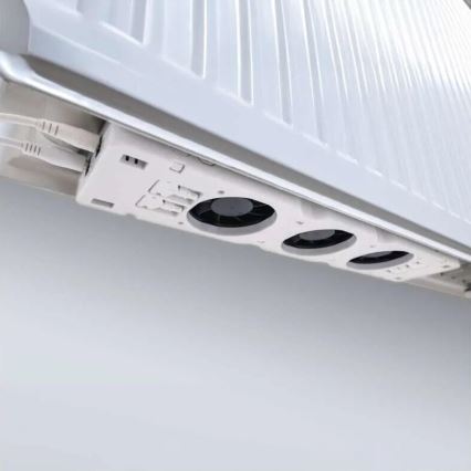 SADA 3x Ventilátor pod kúrenie 5/230V biela