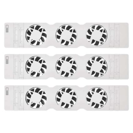 SADA 3x Ventilátor pod kúrenie 5/230V biela