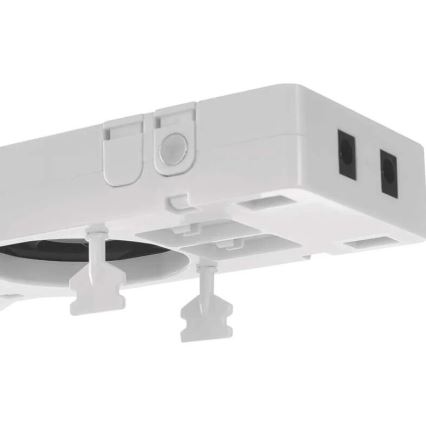 SADA 3x Ventilátor pod kúrenie 5/230V biela