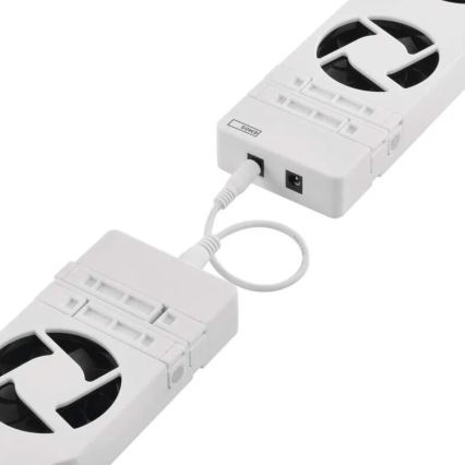 SADA 3x Ventilátor pod kúrenie 5/230V biela