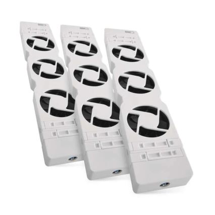 SADA 3x Ventilátor pod kúrenie 5/230V biela