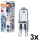 SADA 3x žiaroviek do rúry HALOPIN G9/25W/230V 2700K - Osram