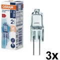 Sada 3x žiaroviek do rúry HALOSTAR G4/10W/12V 2700K - Osram