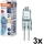 Sada 3x žiaroviek do rúry HALOSTAR G4/10W/12V 2700K - Osram