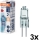 SADA 3x Žiarovka do rúry HALOSTAR G4/20W/12V 2700K - Osram