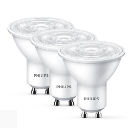 Sada 3xLED Žiarovka Philips GU10/4,7W/230V 2700K