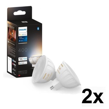 SADA 4 ks LED stmievateľných žiaroviek Philips Hue WHITE AMBIANCE GU5,3/MR16/5,1W/12V 2200-6500K