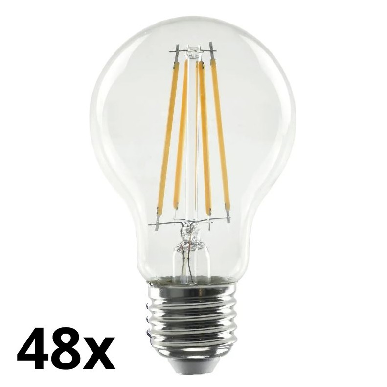 SADA 48x LED Žiarovka VINTAGE A70 E27/13W/230V 2700K