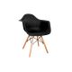 SADA 4x Jedálenská stolička NEREA 81x61 cm čierna/buk
