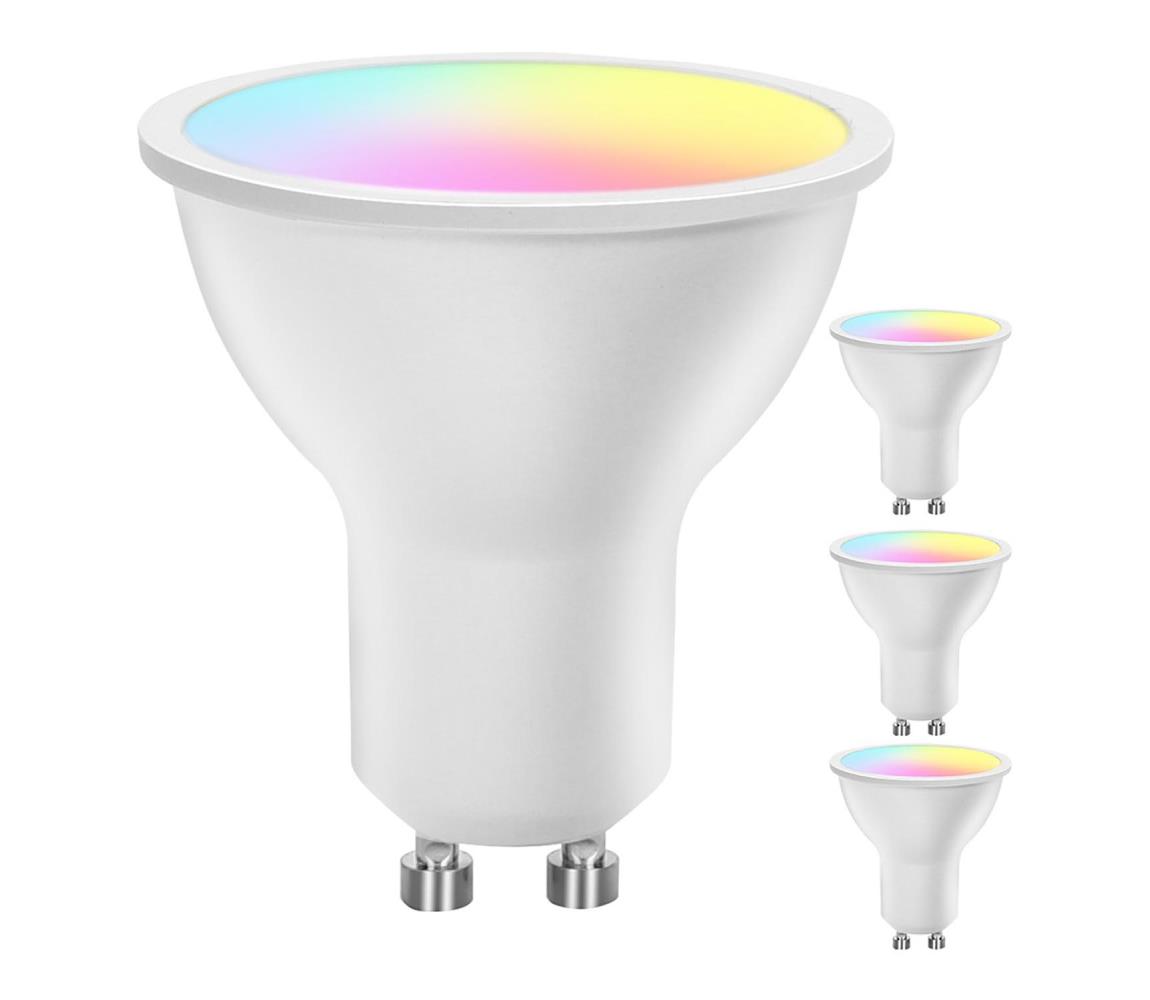  B.V. Sada 4x LED RGBW stmievateľných žiaroviek Smart GU10/4,9W/230V 2700-6500K -  S10201FW7