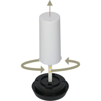 SADA 4x LED Solárna lampa 4xLED/3,6V 1xAAA IP44 100 mAh