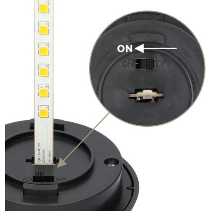 SADA 4x LED Solárna lampa 4xLED/3,6V 1xAAA IP44 100 mAh