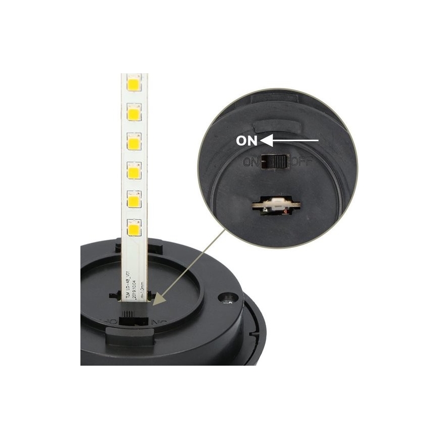 SADA 4x LED Solárna lampa 4xLED/3,6V 1xAAA IP44 100 mAh