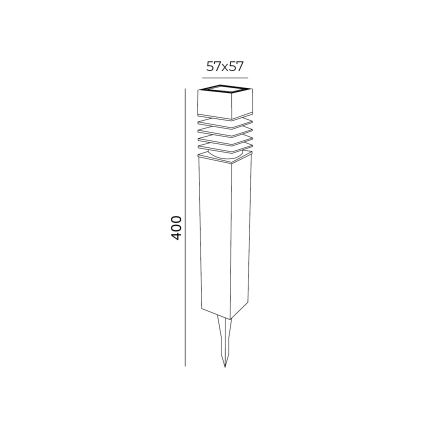 SADA 4x LED Solárna lampa LED/0,06W/1,2V 1xAAA 6000K IP44 100 mAh