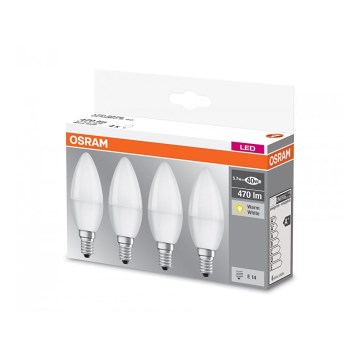SADA 4x LED Žiarovka B40 E14/5,7W/230V 2700K - Osram