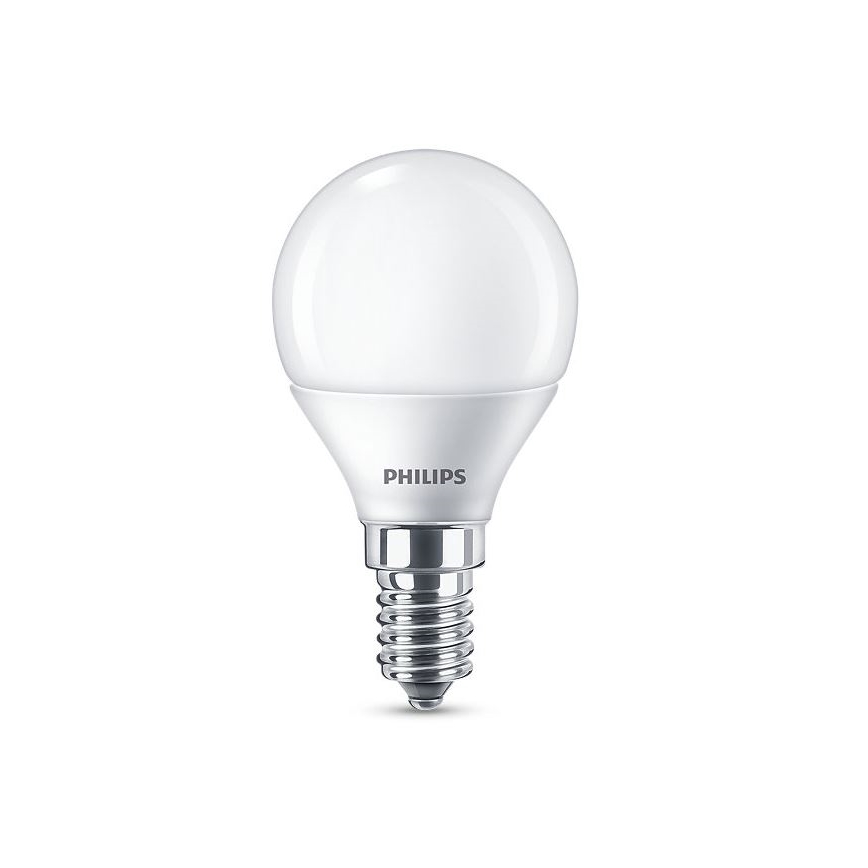 SADA 4x LED Žiarovka Philips P45 E14/5,5W/230V 2700K