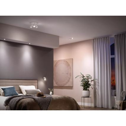 SADA 4x LED Stmievateľná žiarovka Philips Hue WHITE AMBIANCE GU10/4,2W/230V 2200-6500K